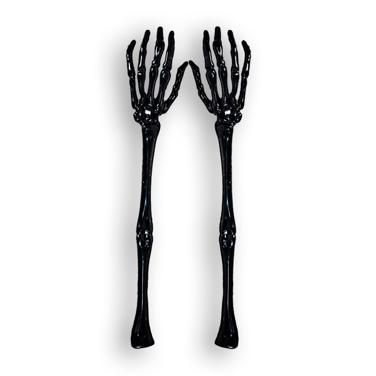 Pinzas de Brazos de Esqueleto para Ensalada color Negro