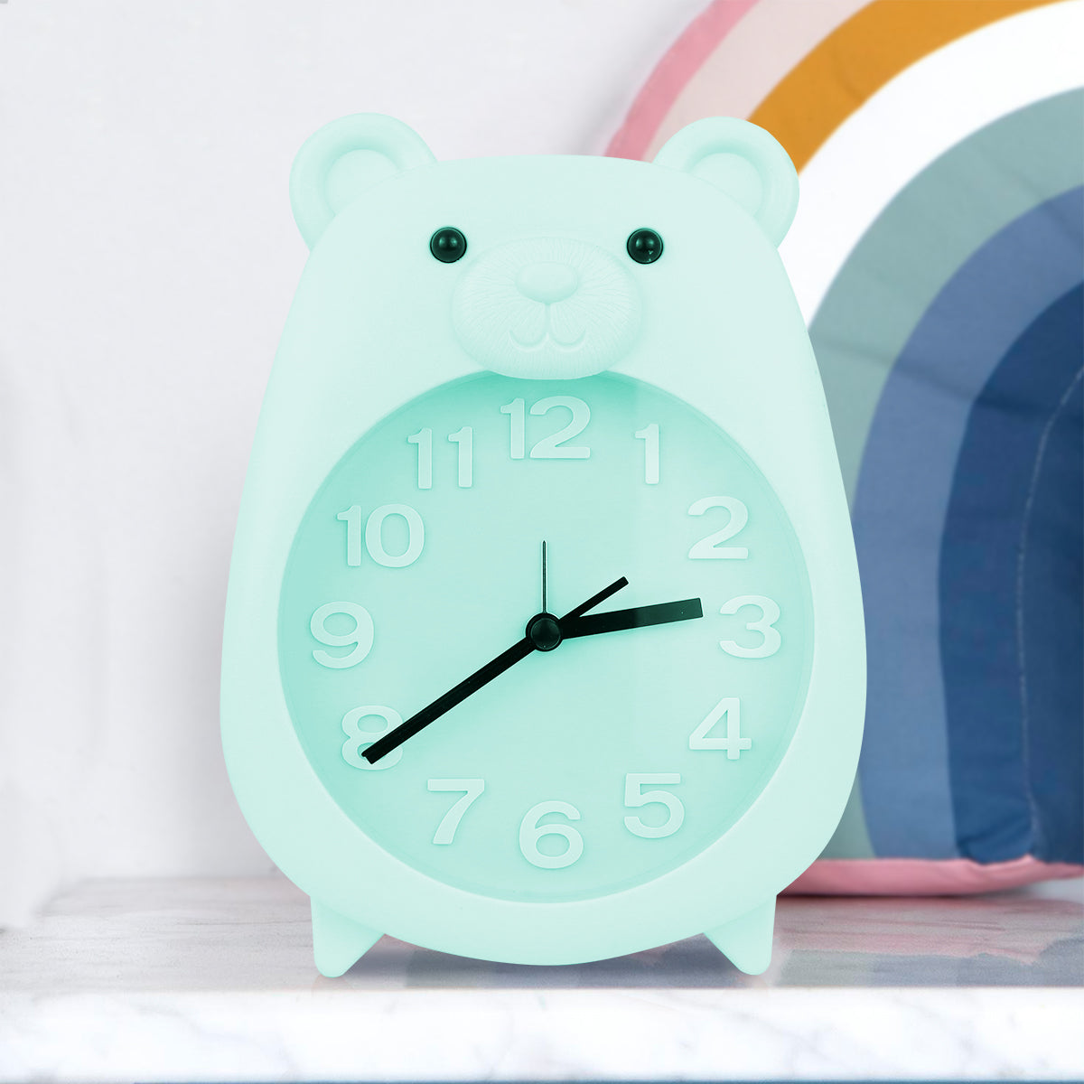 Reloj Despertador en Forma de Oso, color Menta