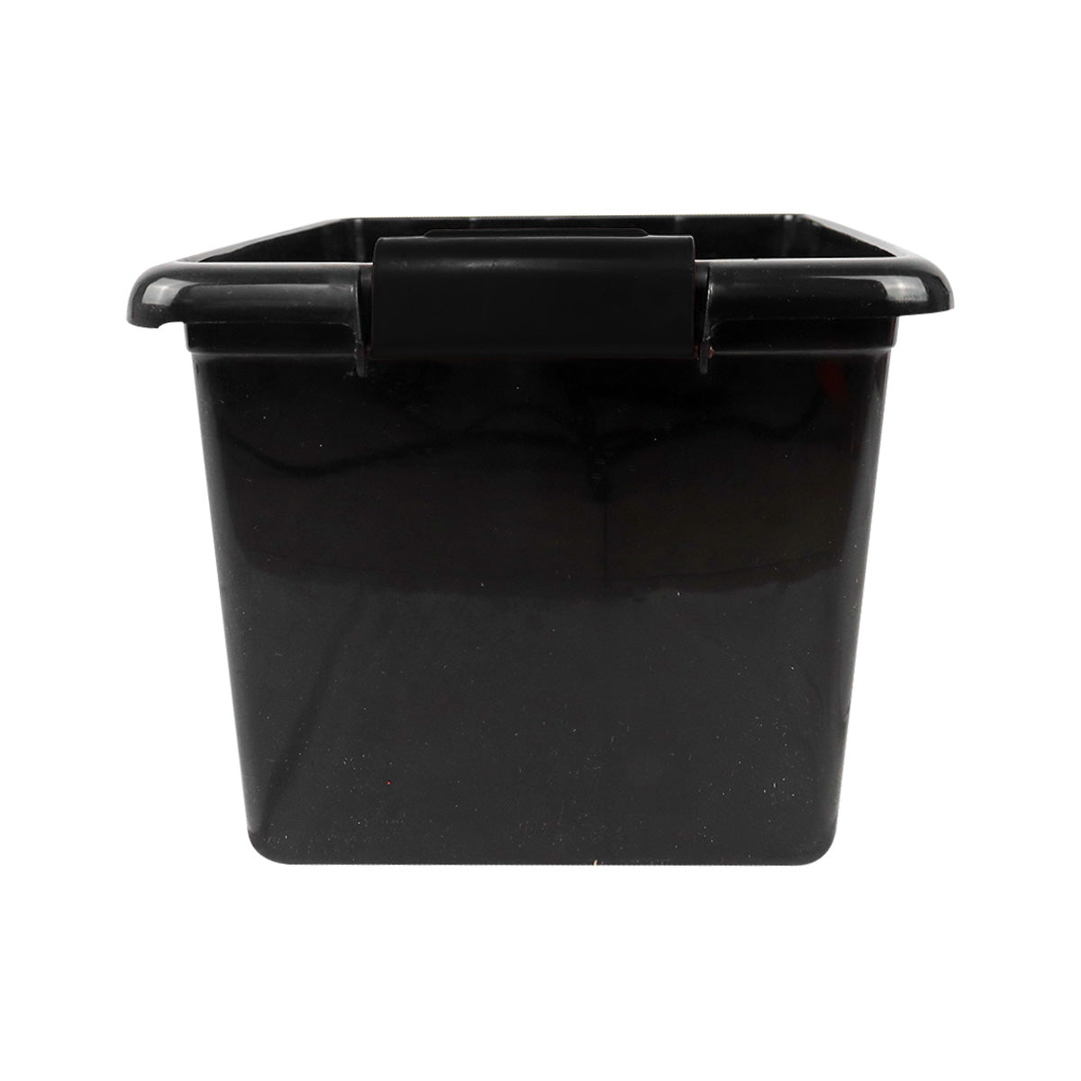 Caja Rectangular de Plástico, color Negro, 18L.