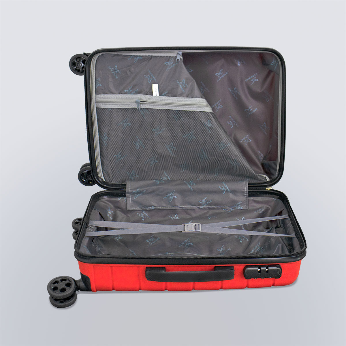 Maleta Liver, Color Rojo, 48x27x69, Premium