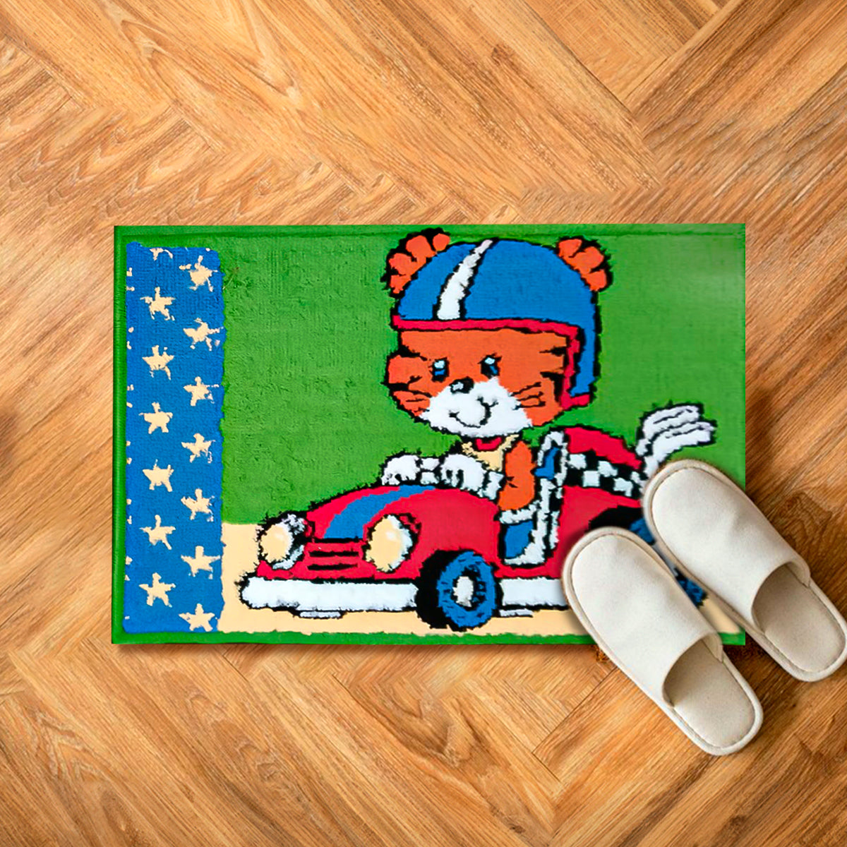 Tapete Tigre en Coche, 40x60 cm
