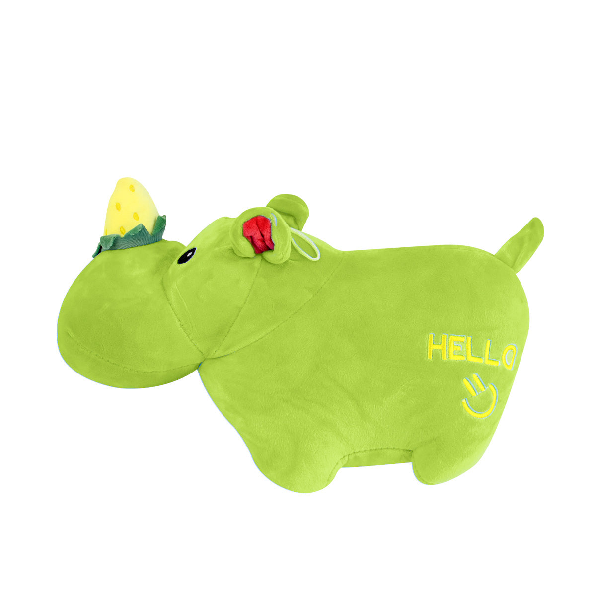 Rinoceronte de Peluche color Verde
