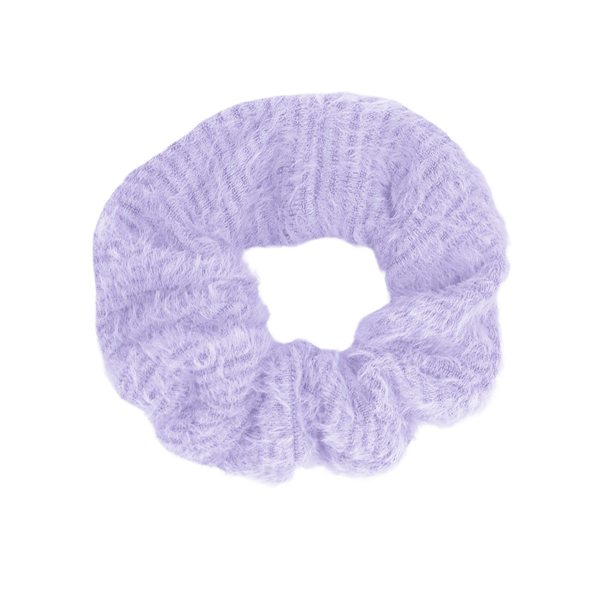 Scrunchie con Textura Suave color Lila