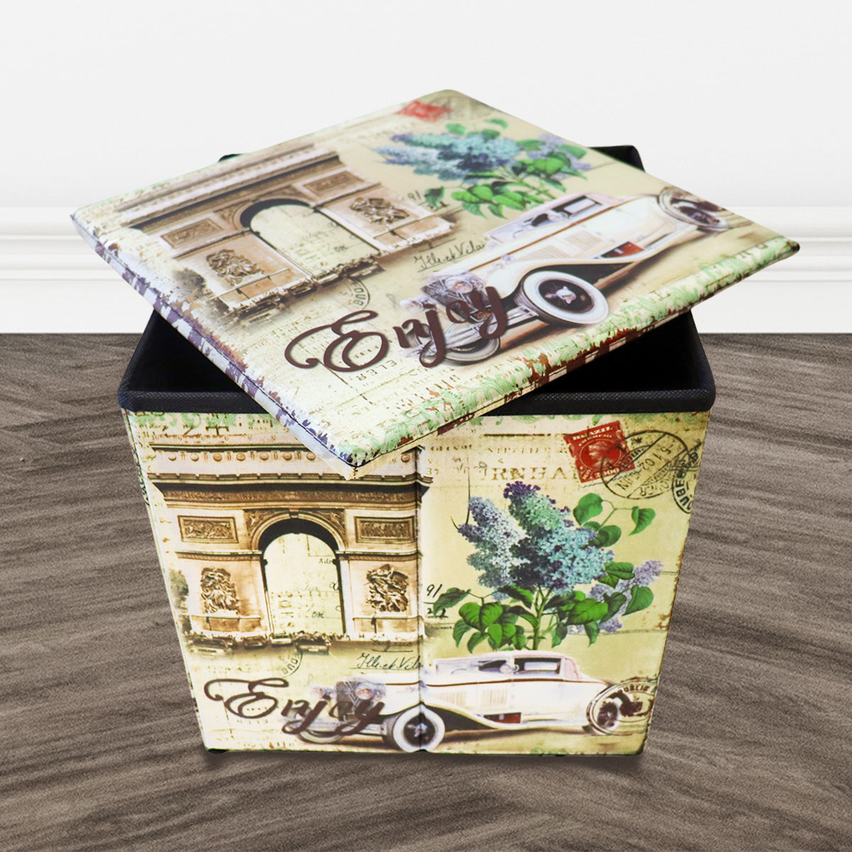 Caja Cuadrada para Almacenamiento, Diseño Clásico
