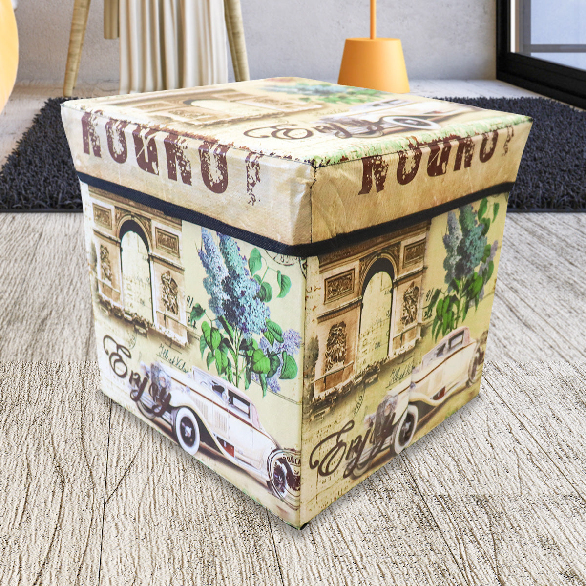 Caja Cuadrada para Almacenamiento, Diseño Clásico