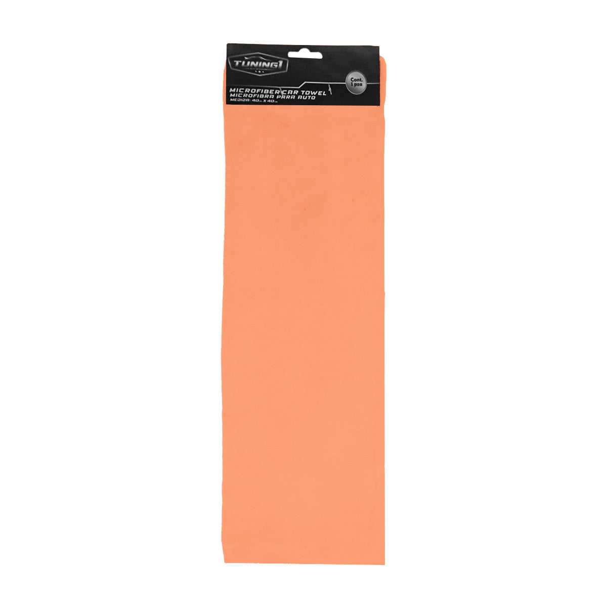 Toalla de Microfibra color Naranja para Auto, 40x40cm, Tuning1