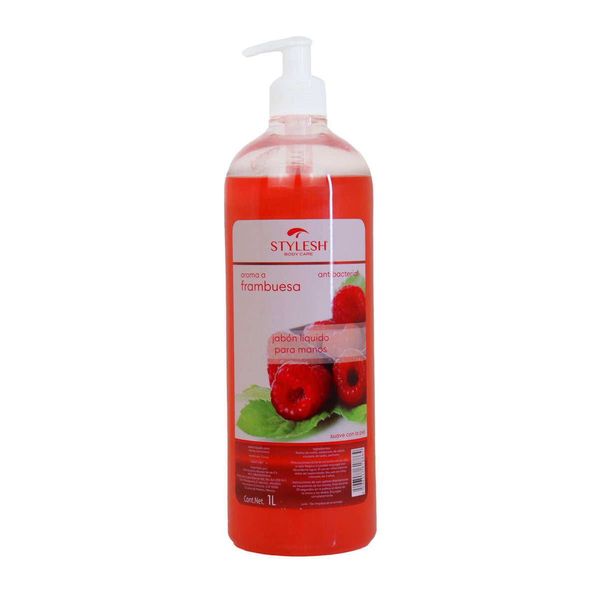Jabón Líquido para Manos, Frambuesa, Stylesh, 1L