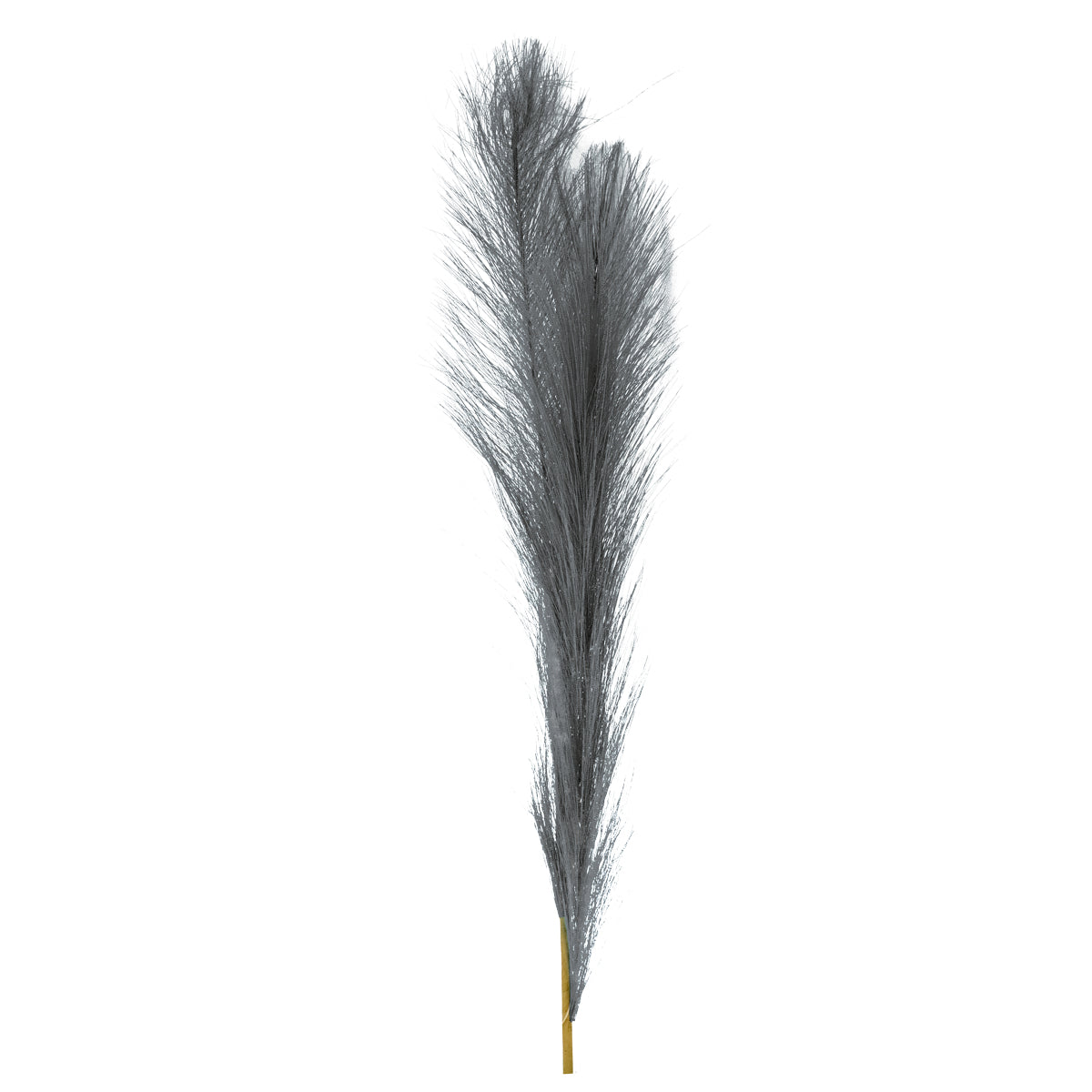 Decoración de Hierba de Pampa Sintética, color Gris