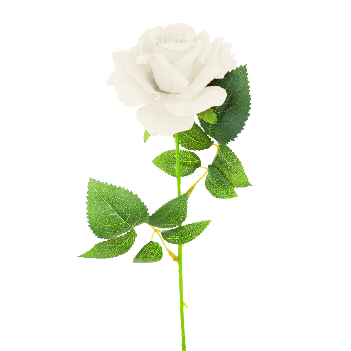 Rosa Artificial Decorativa, color Blanco