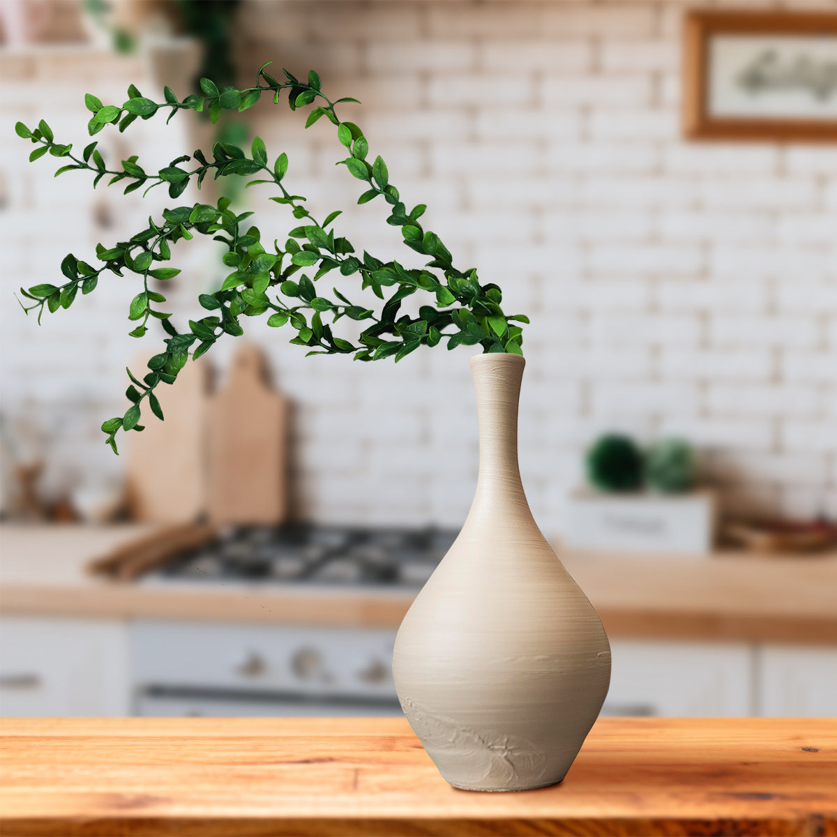Planta Colgante Decorativa con 5 Ramas, color Verde