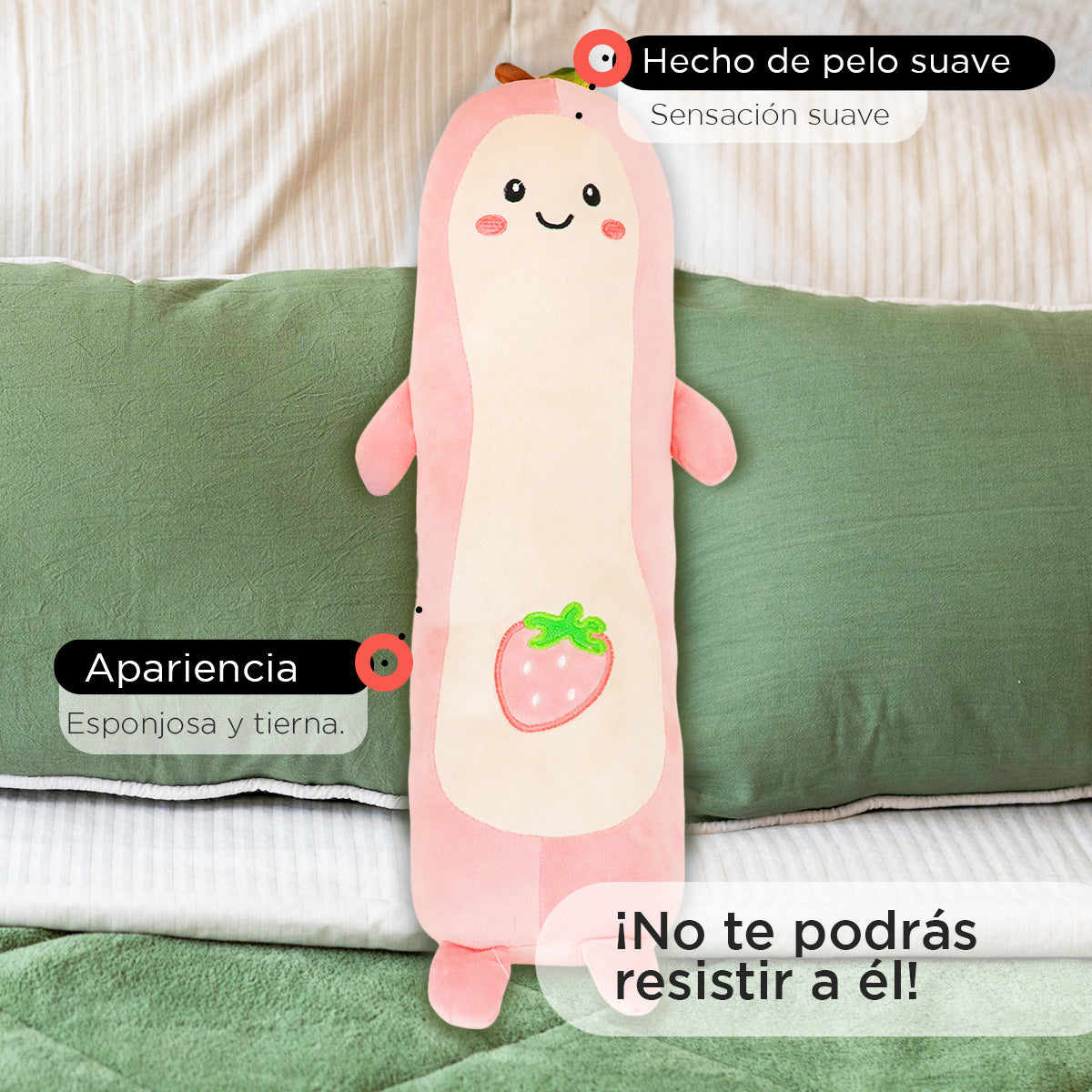 Kit de Peluche, Estampado de Fresa ¡Llévate 3 y paga 2!