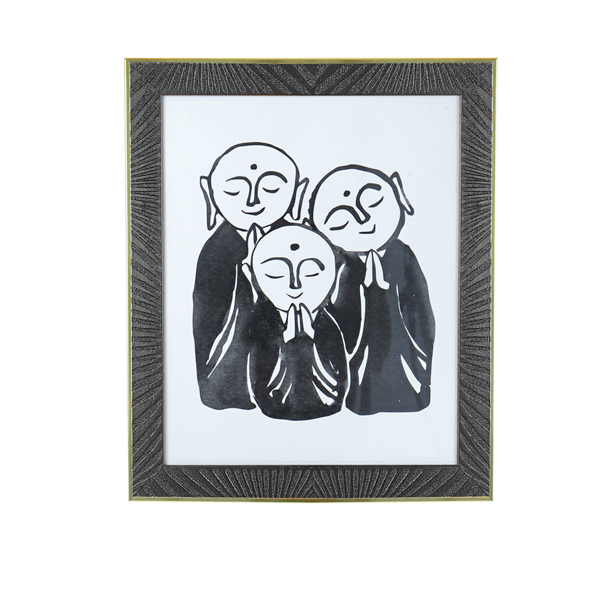 Portarretrato, Color Gris con Dorado