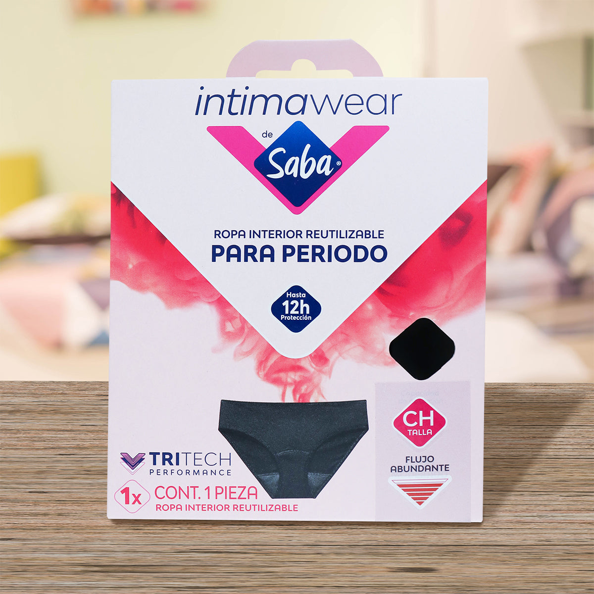 Ropa Interior Reutilizable para Periodo, Saba, Talla CH
