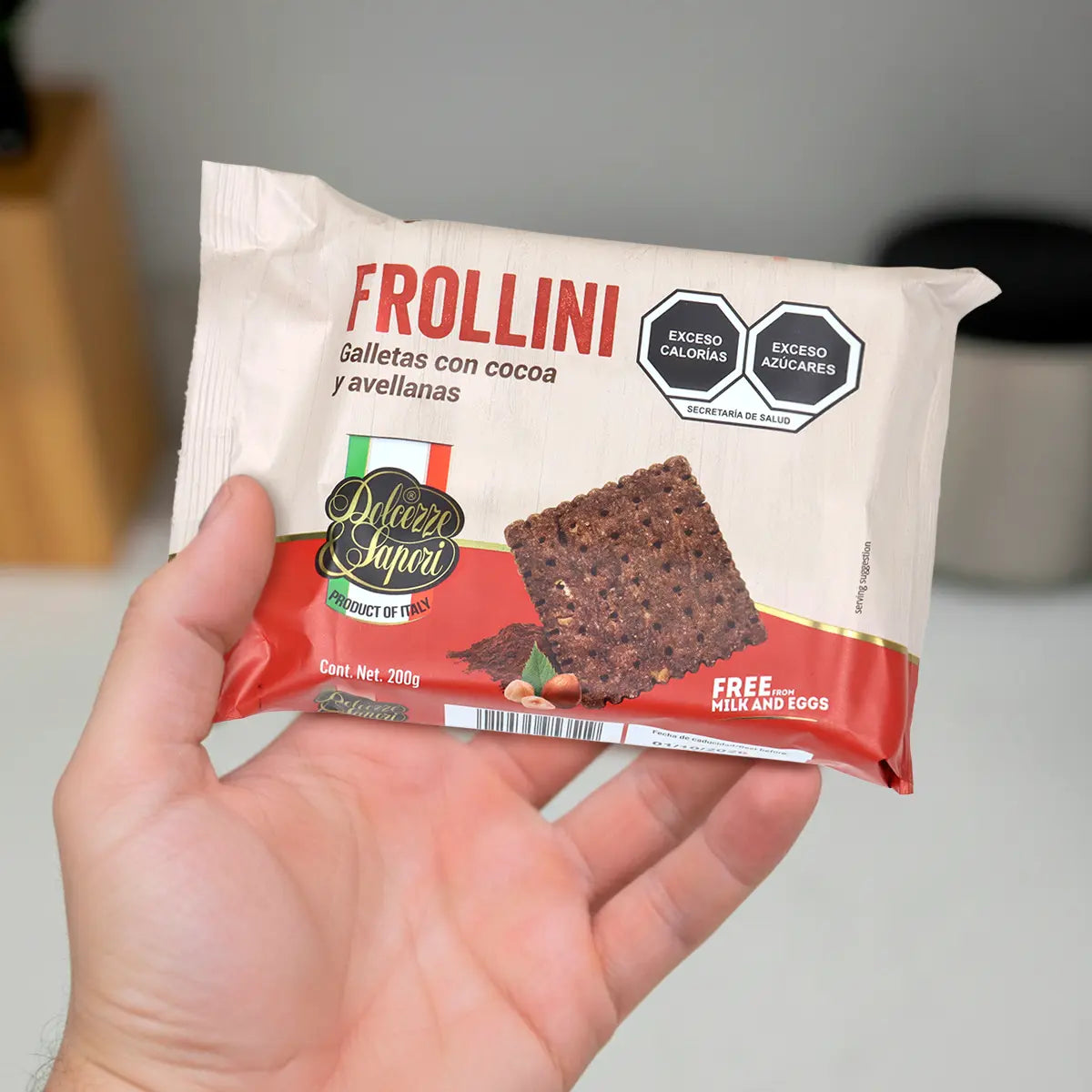 Galletas Cocoa y Avellana, Frollini, 200 gr