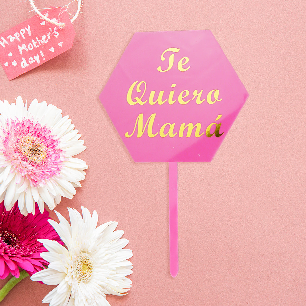 Decoración de Pasteles para el Día de la Madre, color Rosa