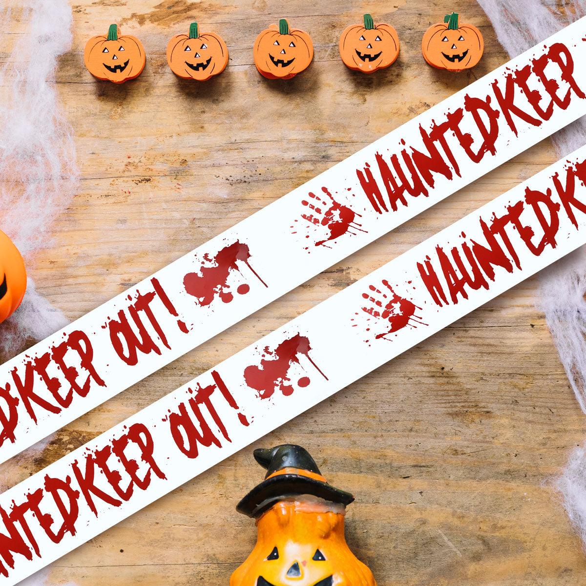 Cinta de Decorativa Haunted Keep Out!