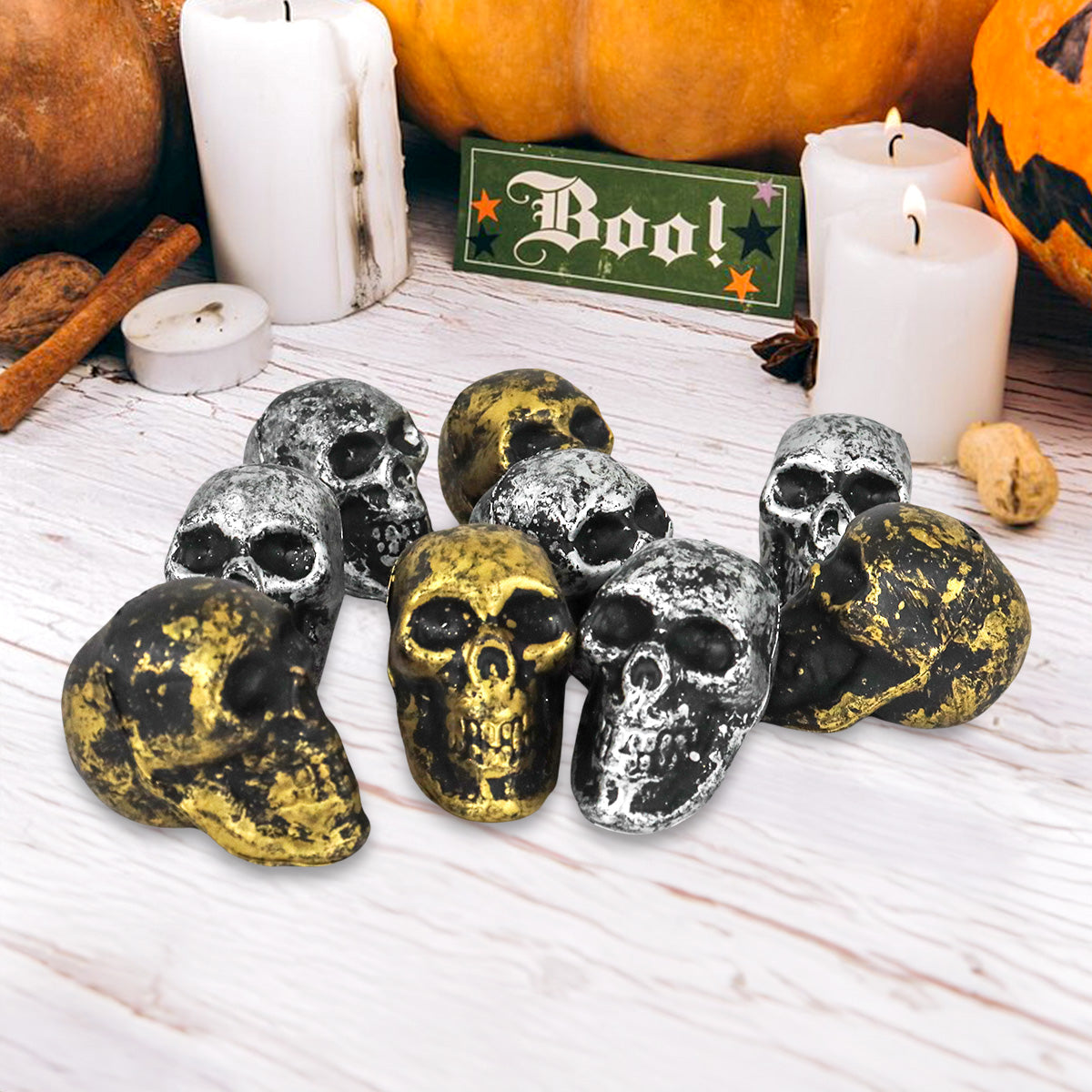 Calaveras Decorativas, 9 pzas