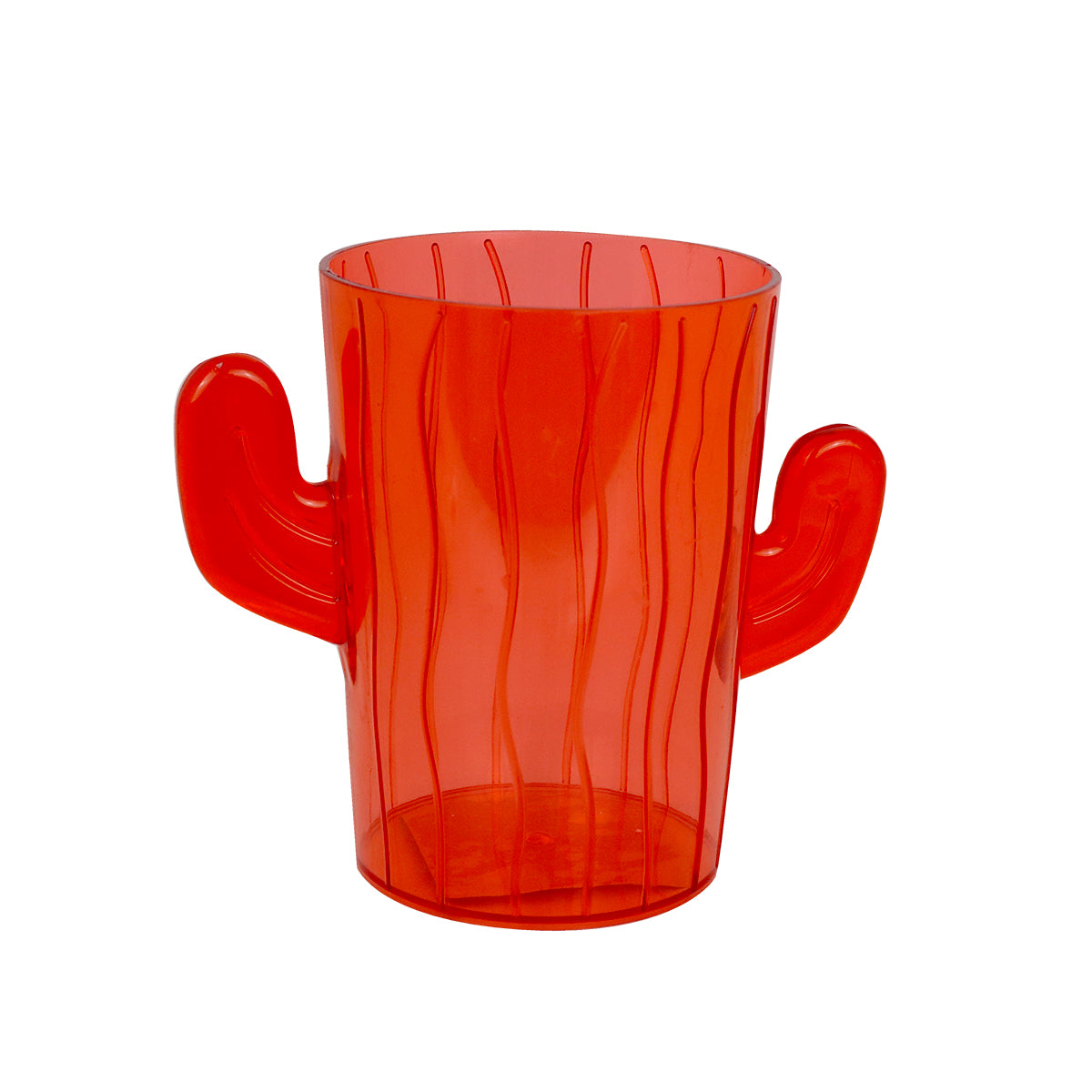 Vaso, Forma Cactus, Color Rojo, 500 ml