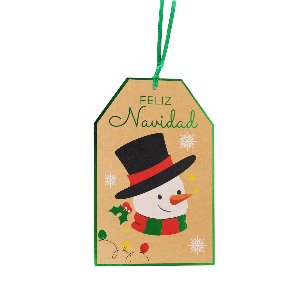 Gift Tags Navideños, Muñeco de Nieve, 8 pzas
