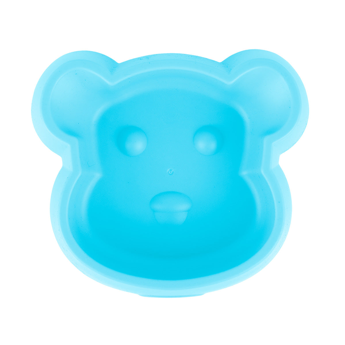 Plato color Azul con Diseño de Mono para Mascota