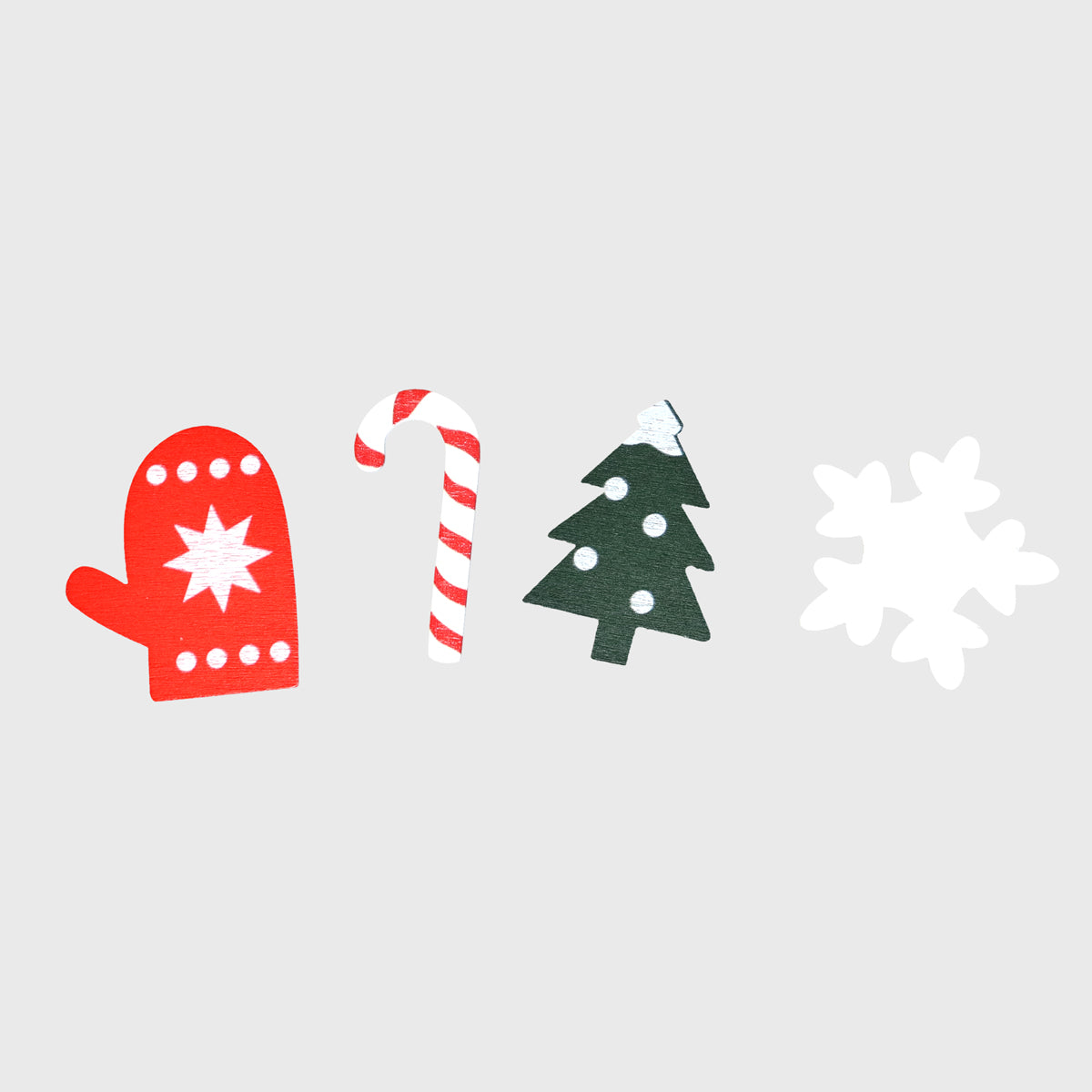 Set de Adornos Navideños de MDF