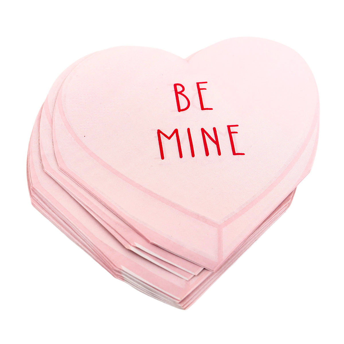 Servilletas Desechables con Diseño de Corazón, Be Mine color Rosa