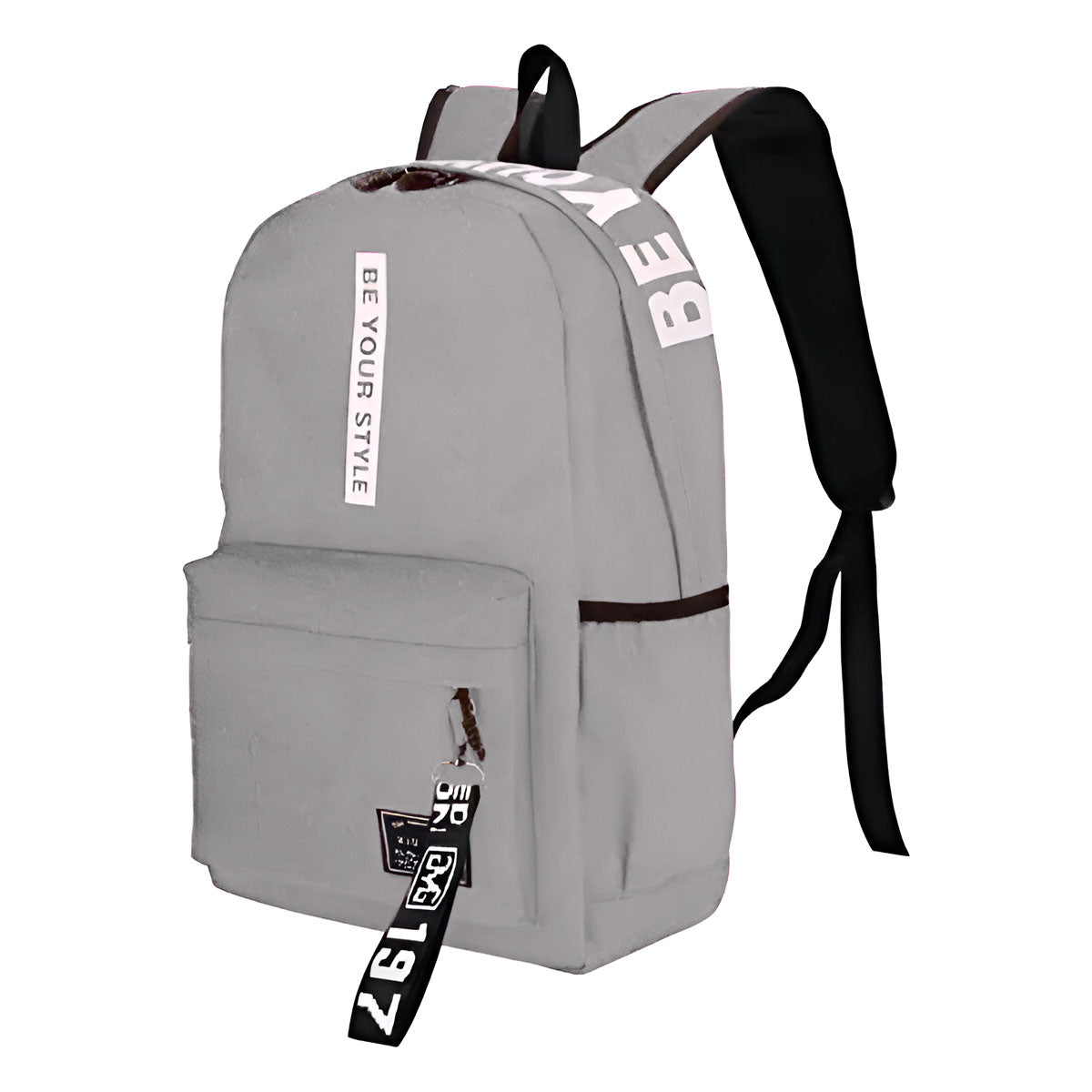 Mochila, Be Your Style, Color Gris