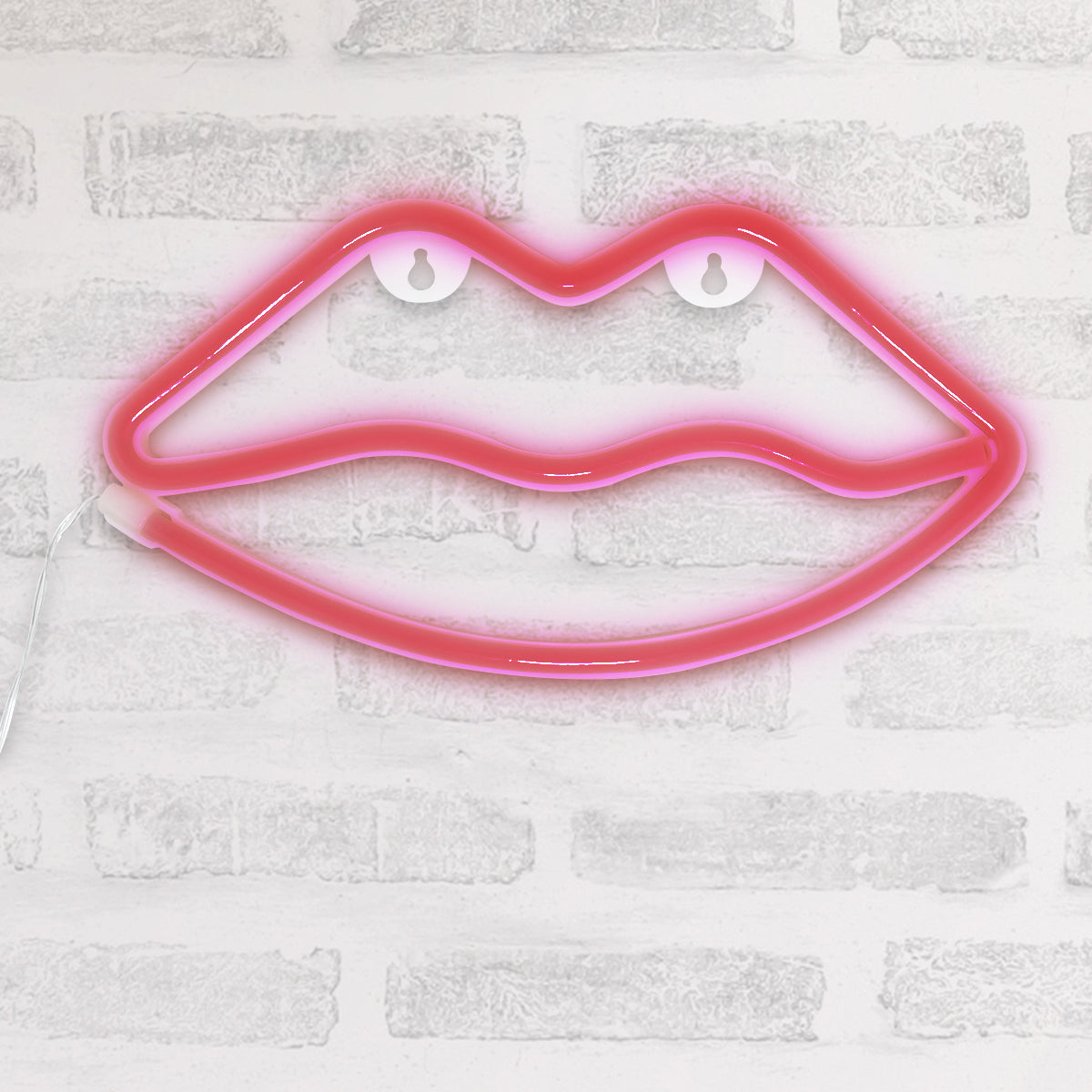 Lámpara LED en Forma de Labios, color Rojo
