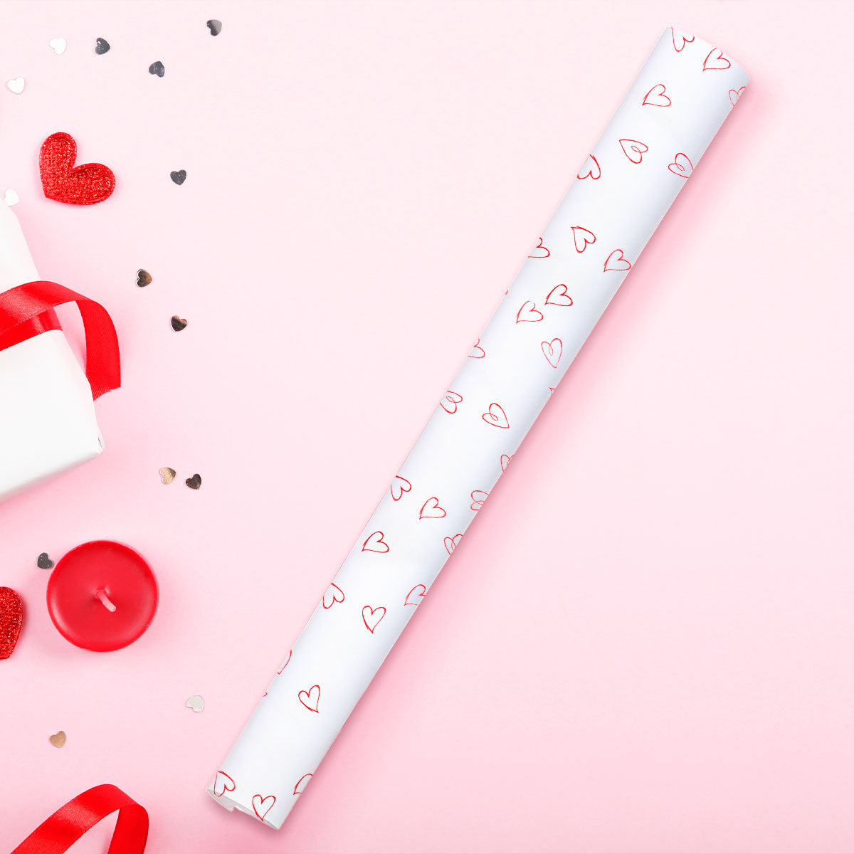 Papel de Regalo de Corazones