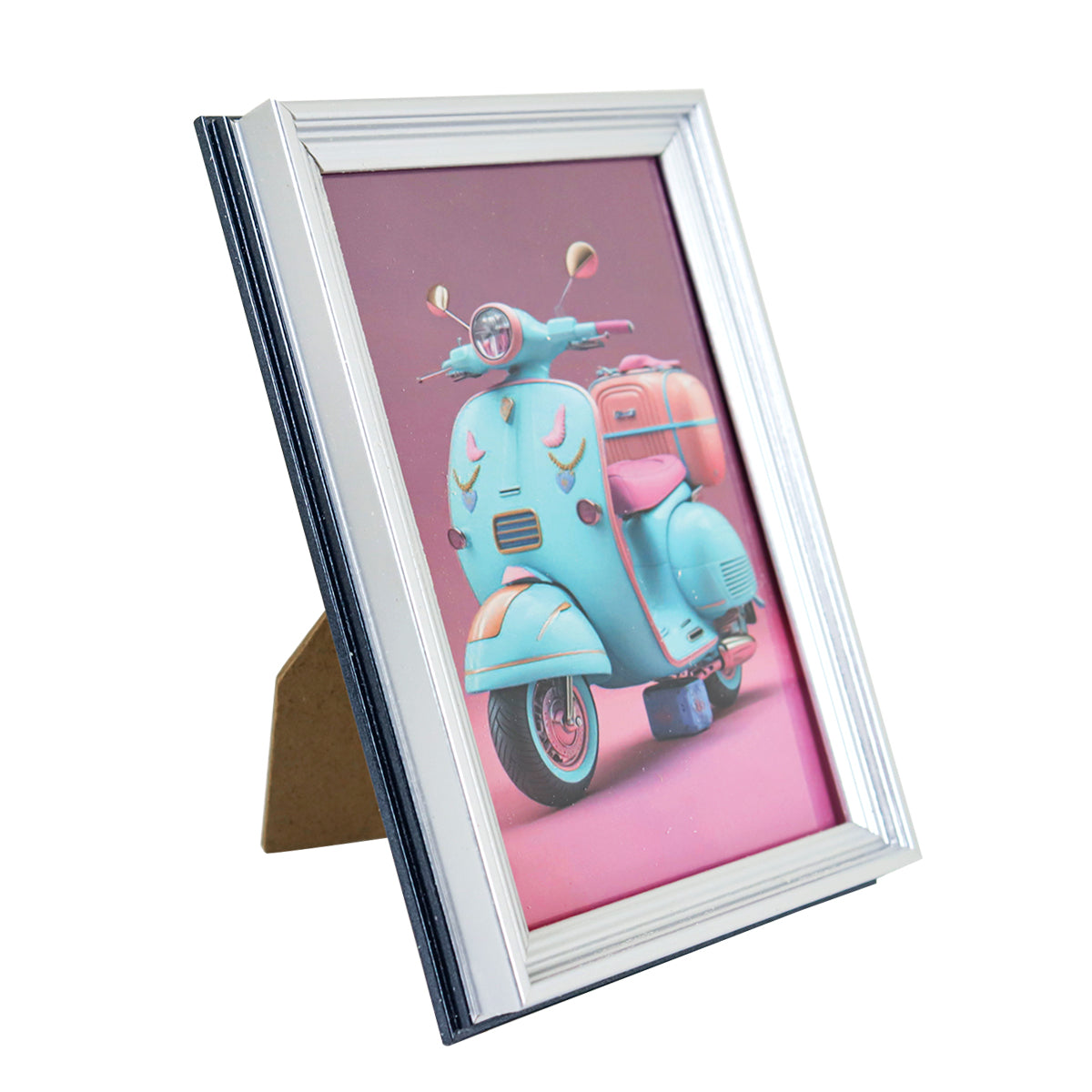 Portarretrato Brillante, Color Plata, 10x15cm