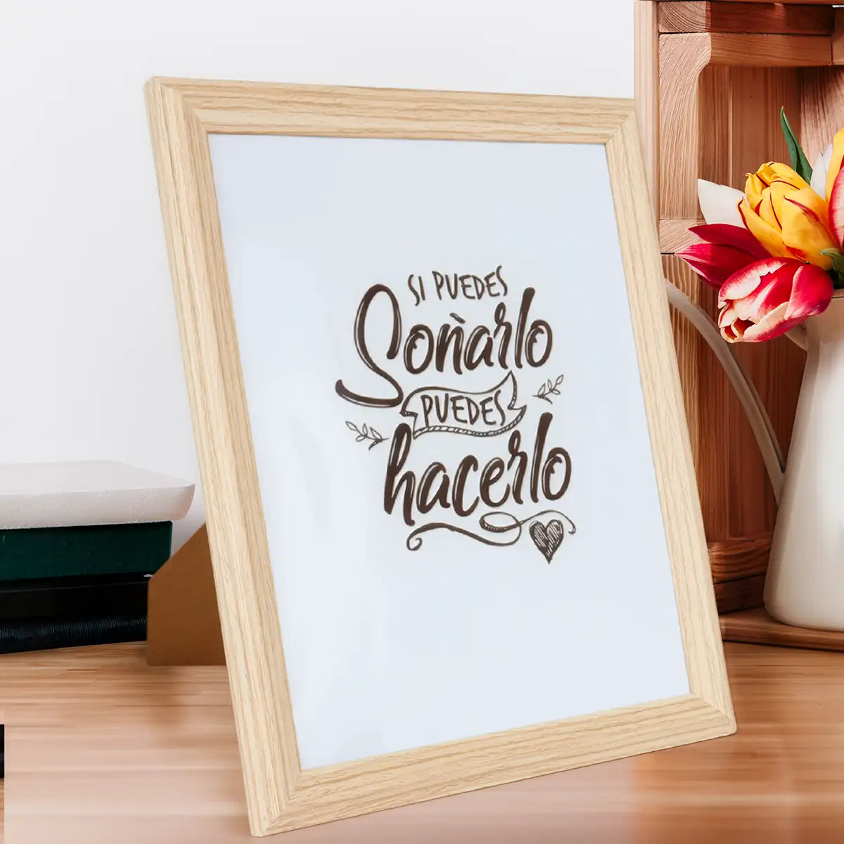 Portarretrato, Si Puedes Soñarlo Puedes Hacerlo, Madera