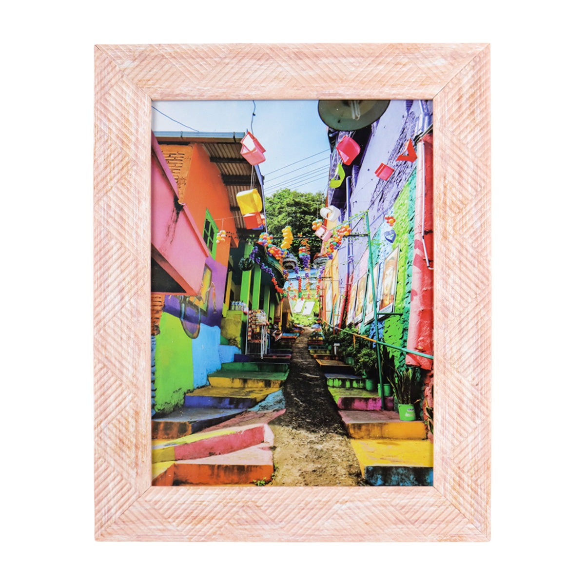 Portarretrato, Textura, Color Rosa, 12x17cm