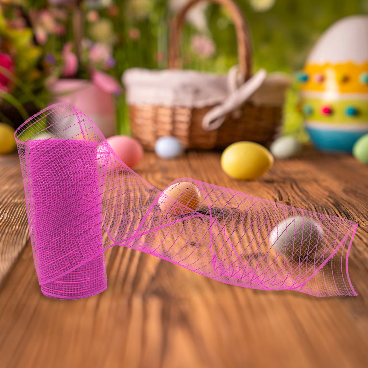 Tela Decorativa Mesh, Color Rosa