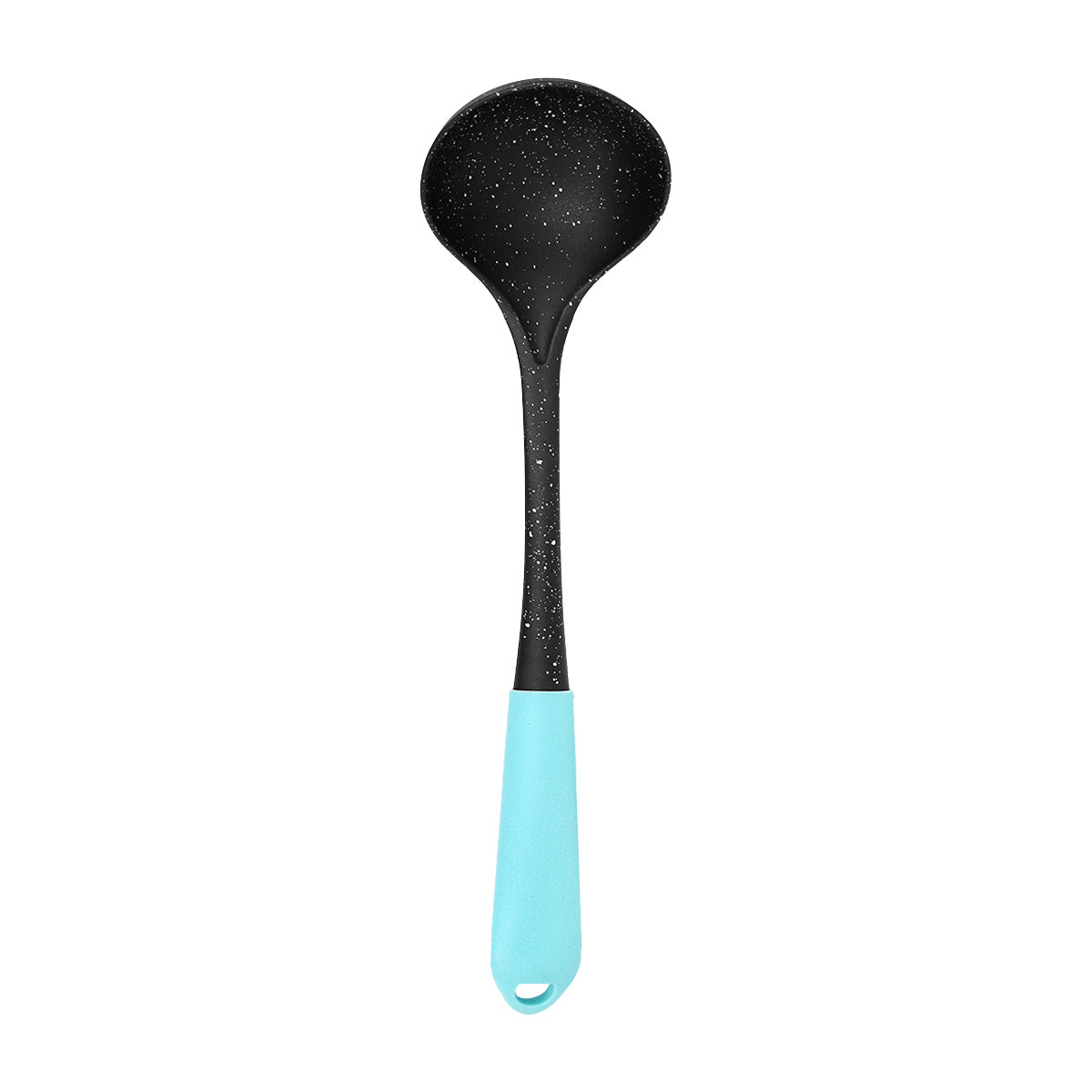 Cucharón, Inkanto, Color Negro con Mango Azul