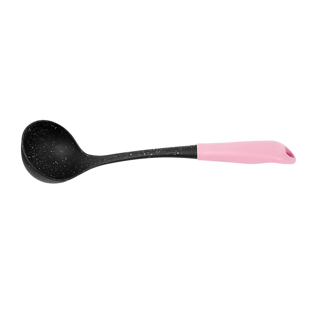 Cucharón, Inkanto, Color Negro con Mango Rosa