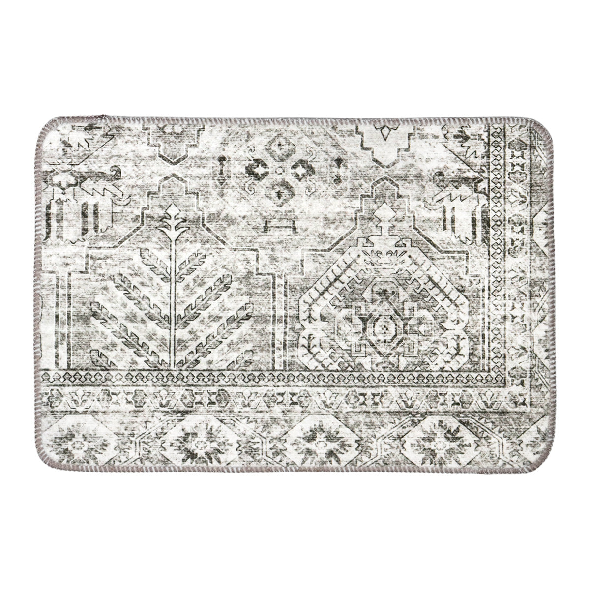 Tapete Color Gris, Diseño Bohemio, 40x60 cm