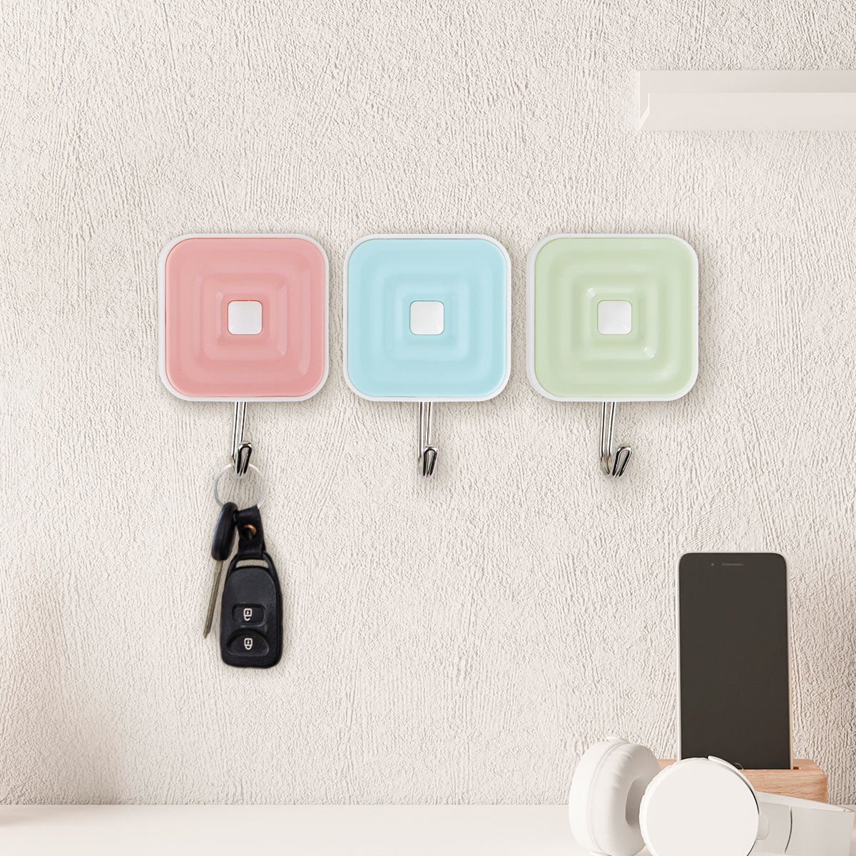 Colgadores Metálicos Autoadhesivos, Cuadro, Colores