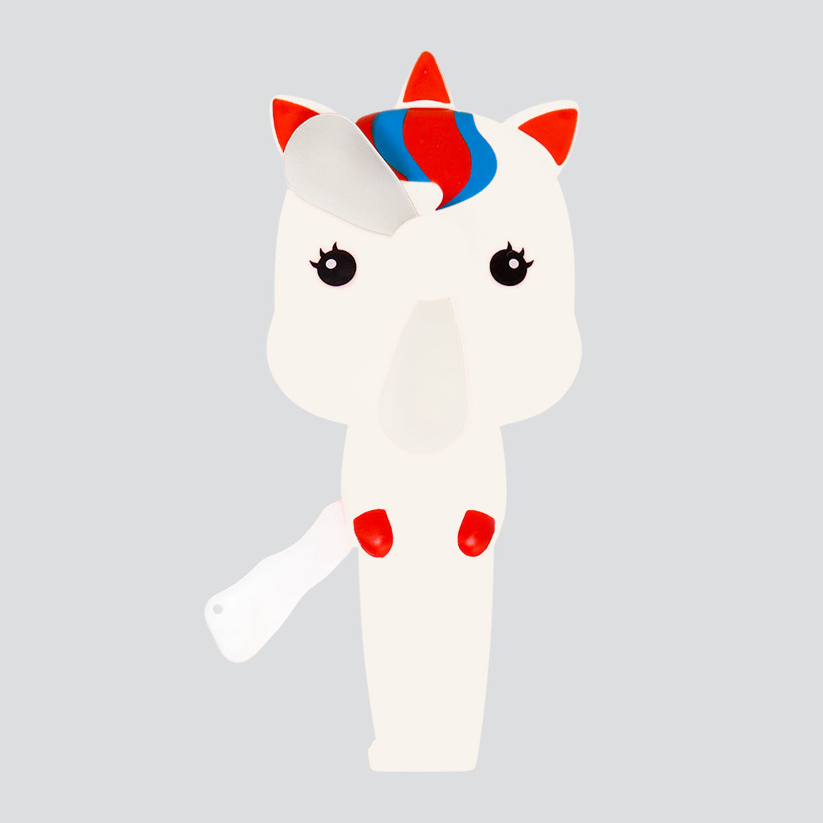Ventilador Portátil de Mano, Unicornio Blanco