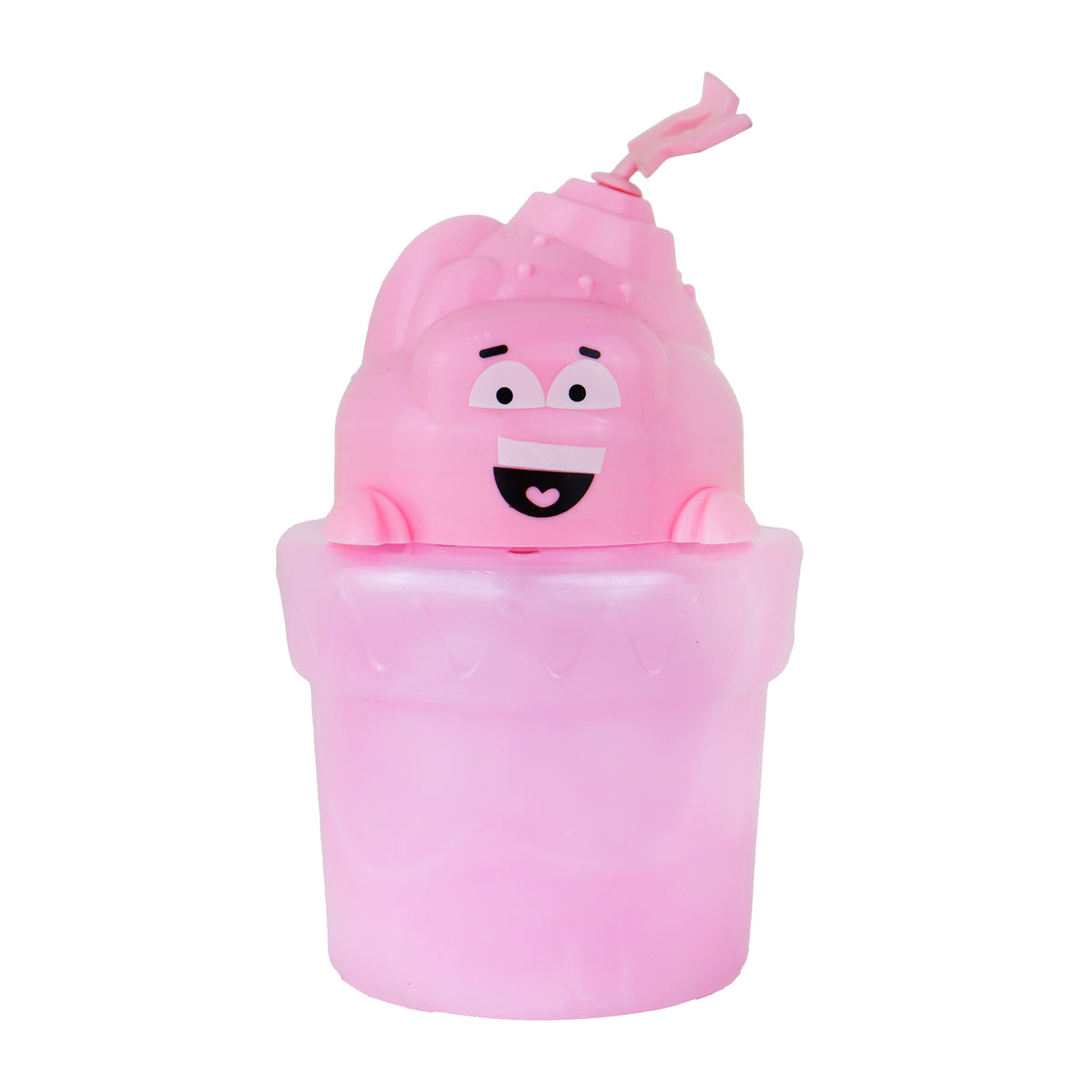 Slime Cristalino Envase Divertido, Color Rosa