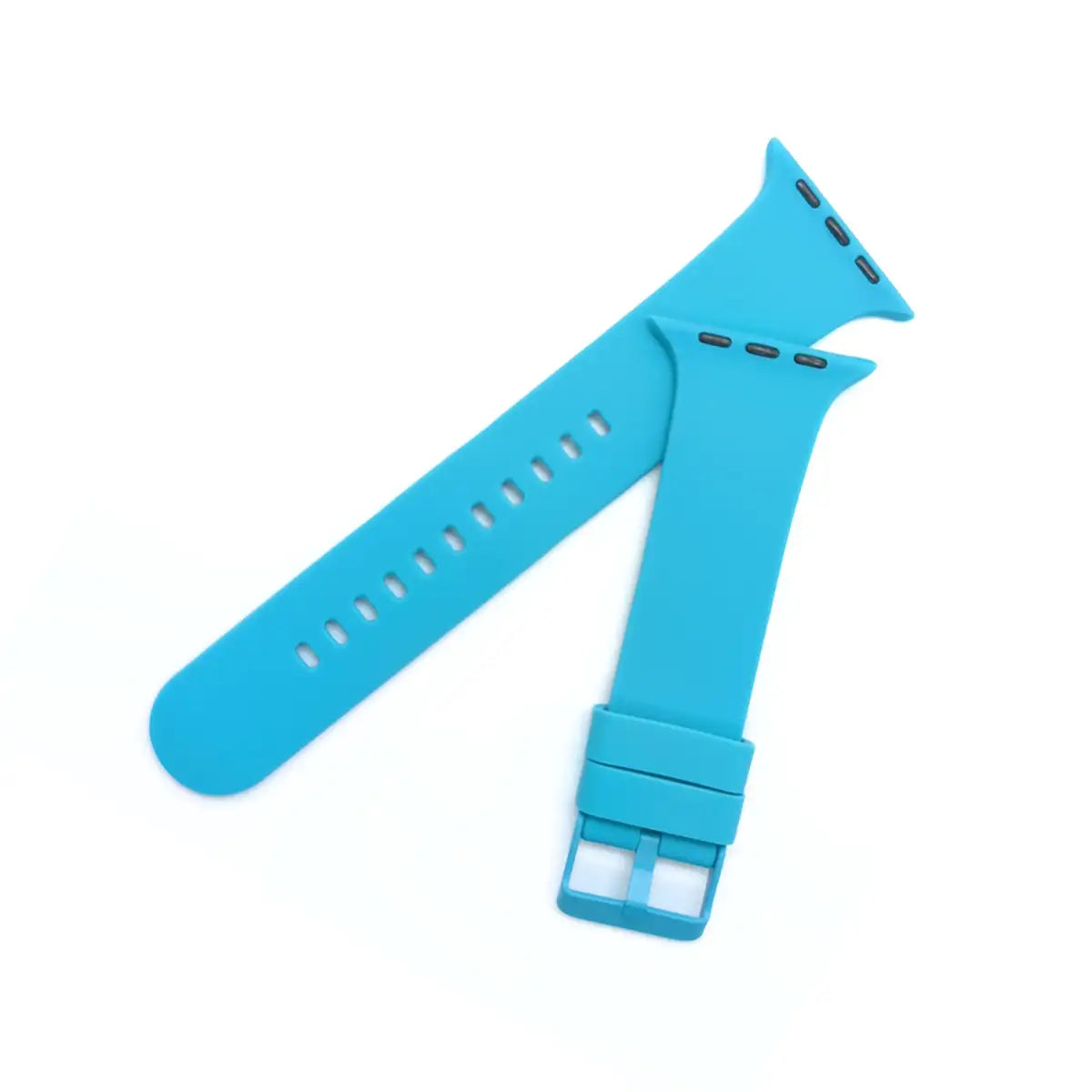 Correa de Hebilla Sólida de Silicona, Apple Watch, Color Azul