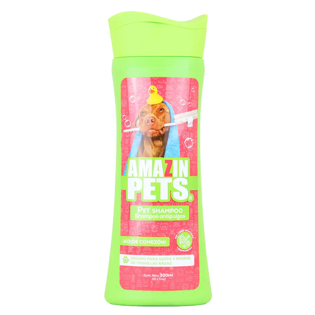 Shampoo Antipulgas para Mascotas, 300 ml