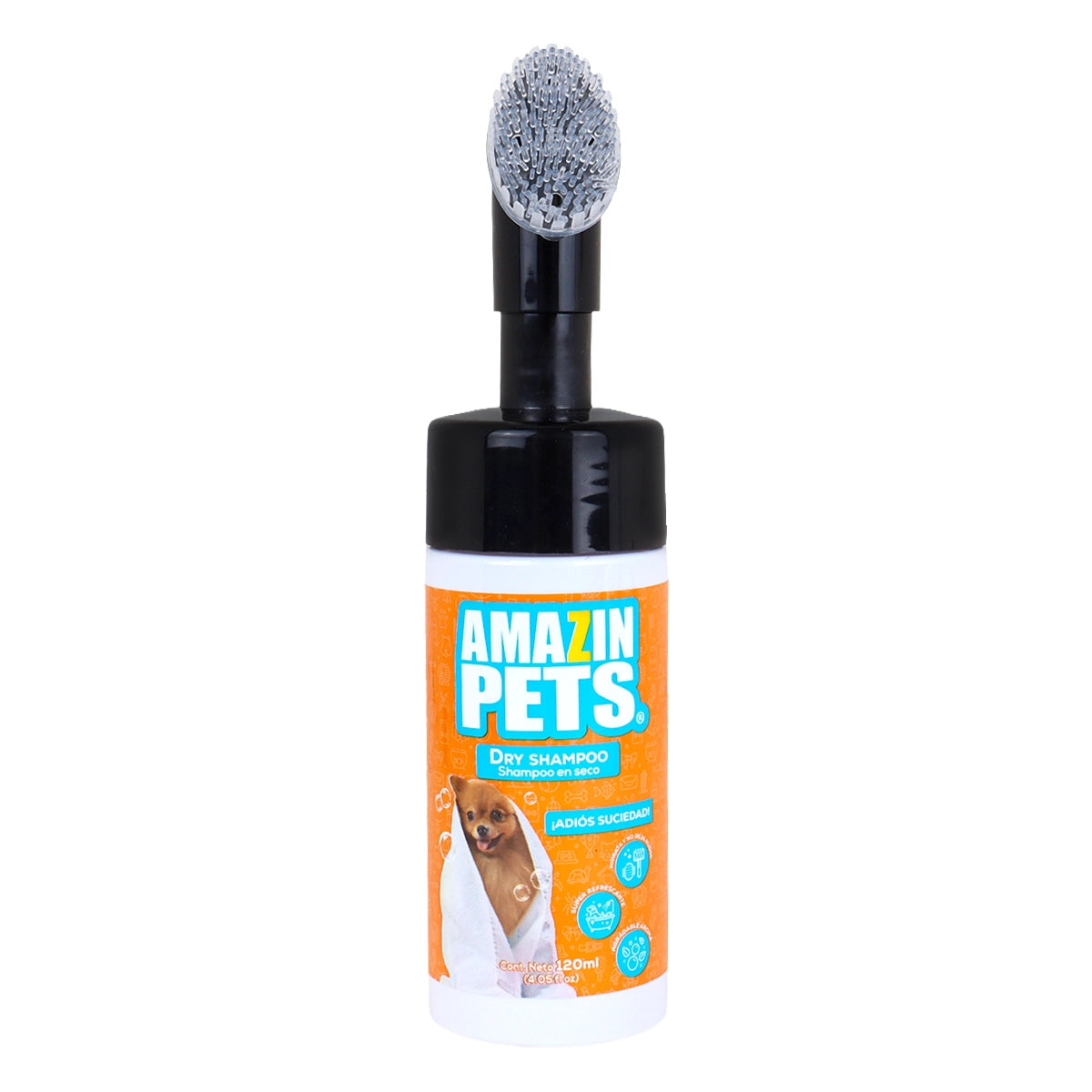 Shampoo en Seco para Mascota, 120 ml