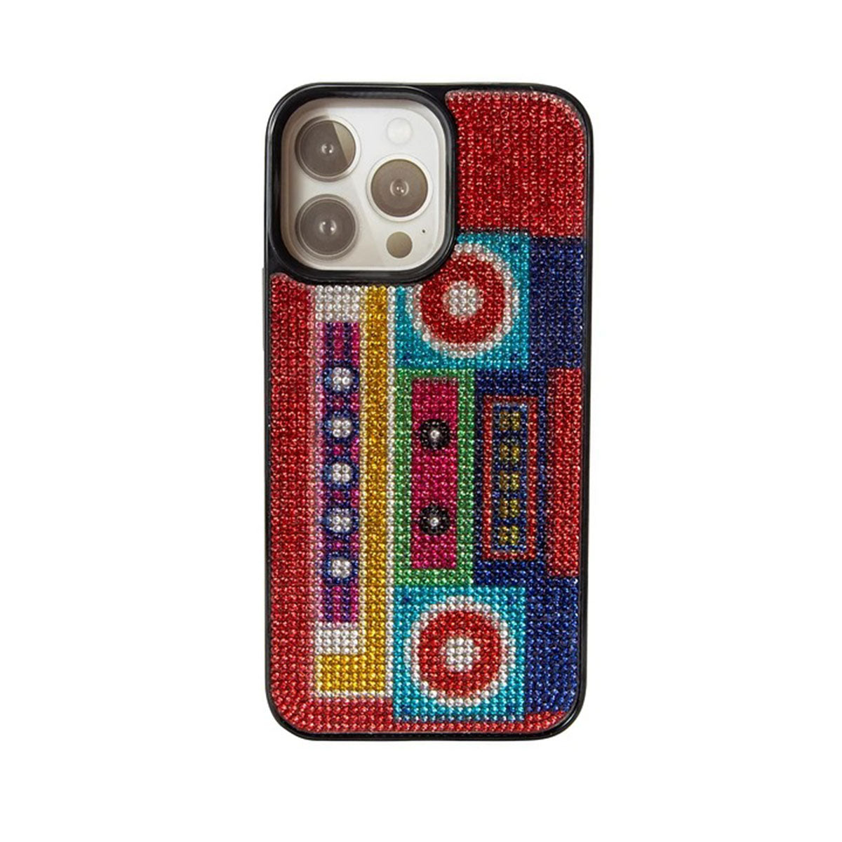 Funda Bling para iPhone, Diseño Radiocasete