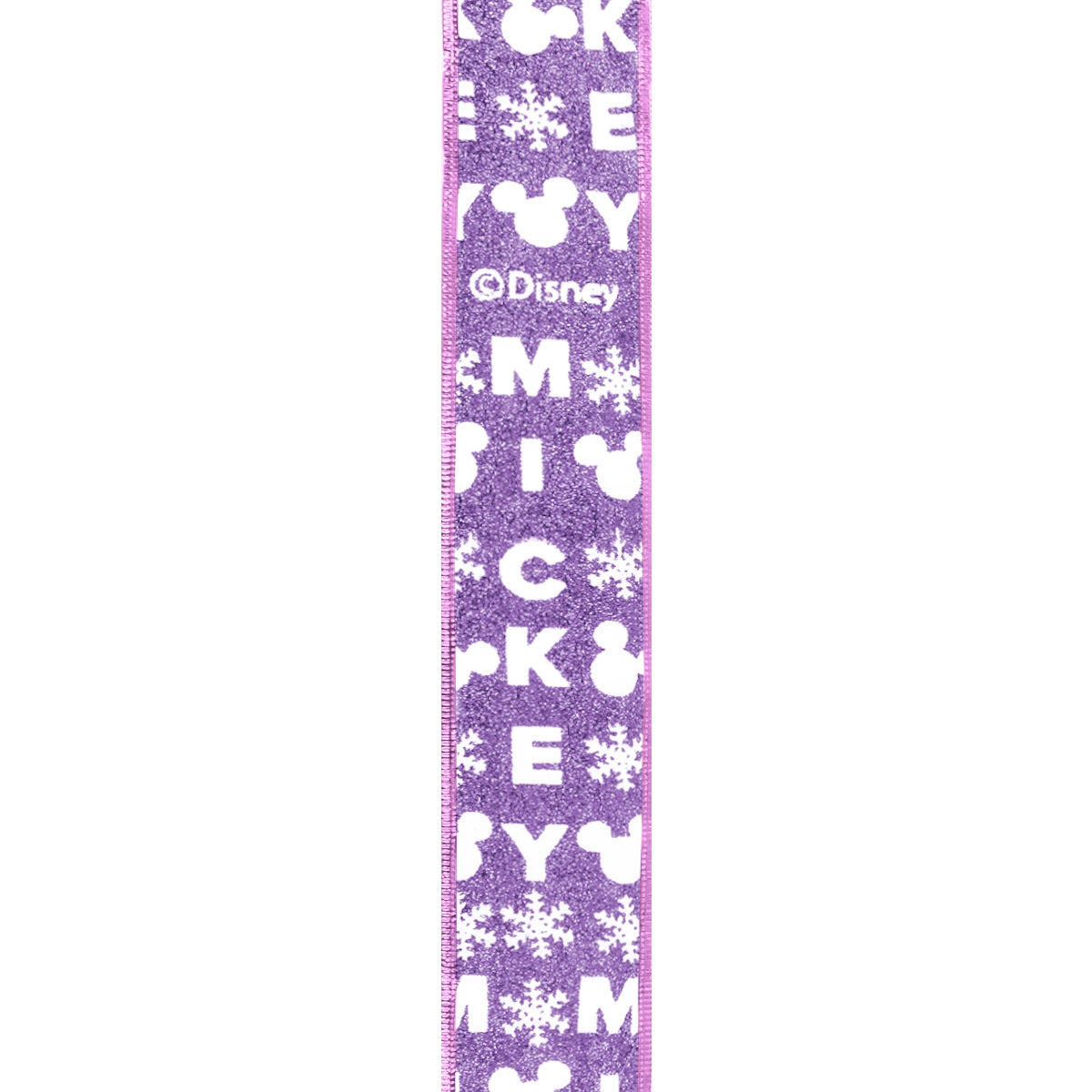Listón Navideño, Mickey, Color Morado
