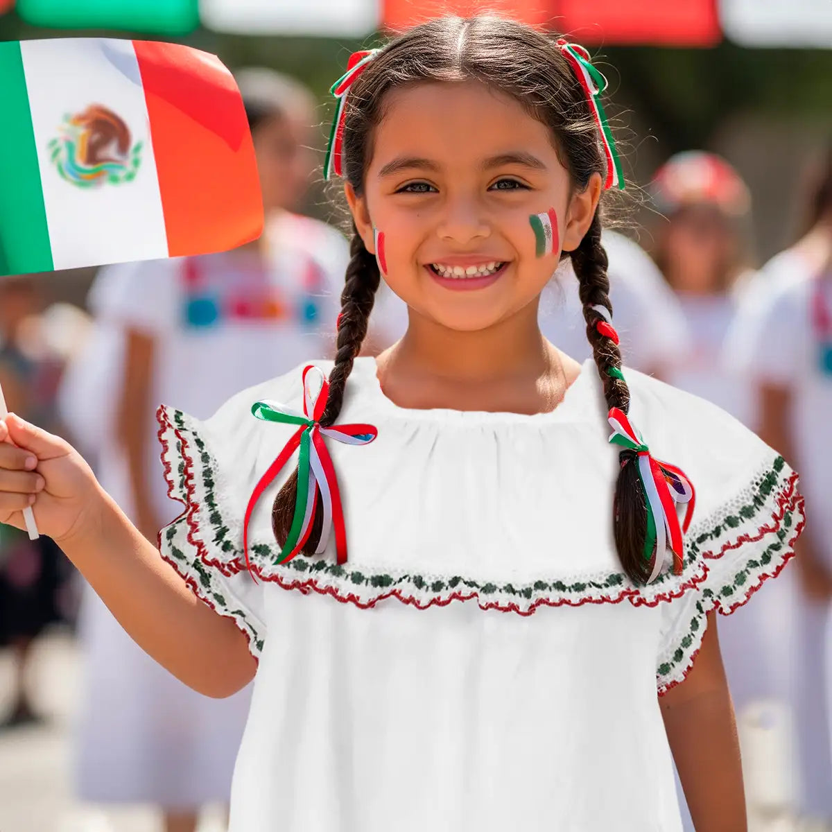 Blusa Regional, Color Blanco, Fiestas Patrias, Talla Chica