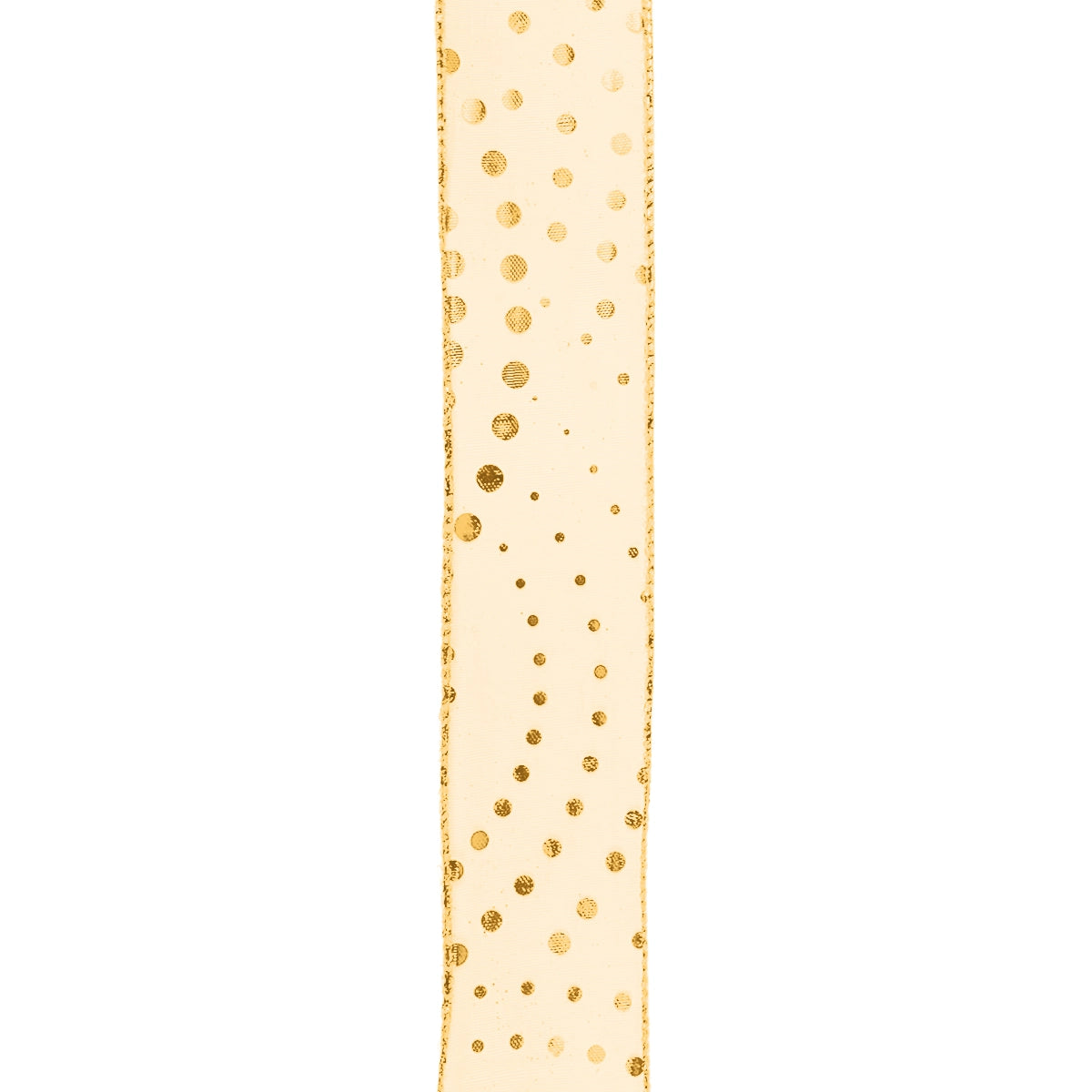 Listón Navideño, Color Dorado, Ribbon