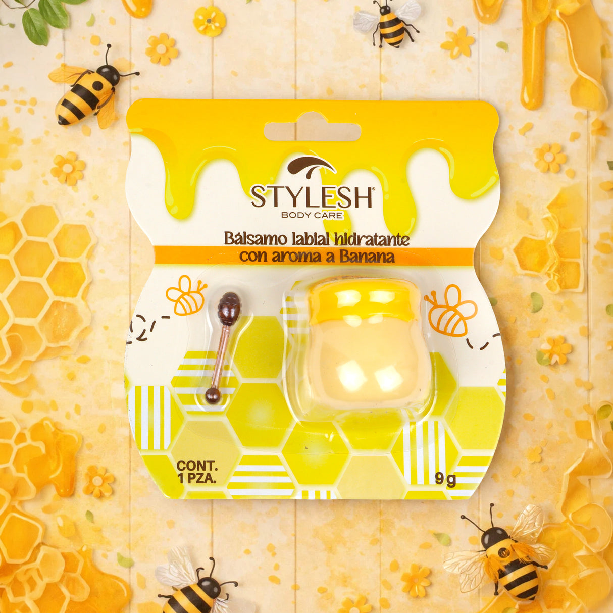 Bálsamo Labial Hidratante, Miel, Stylesh