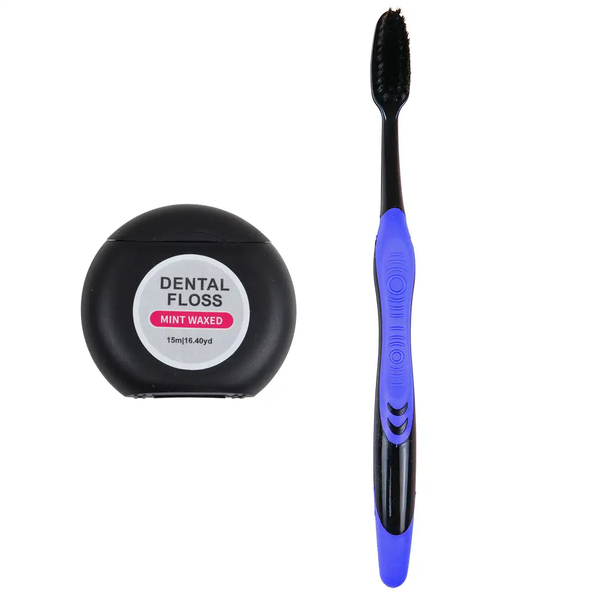 Cepillo Dental con Hilo Dental, Color Azul