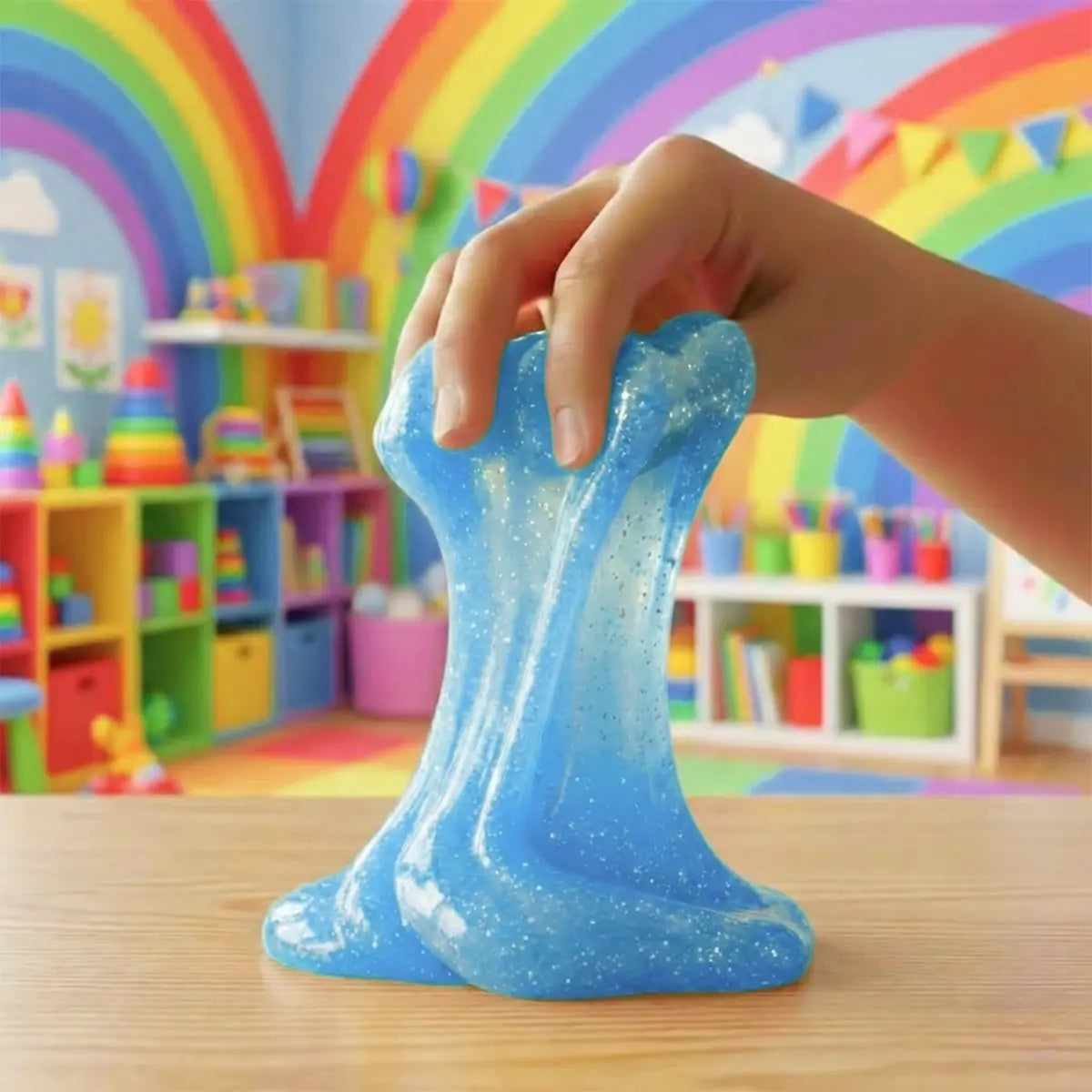 Cara, Slime, Color Azul, 300 gr