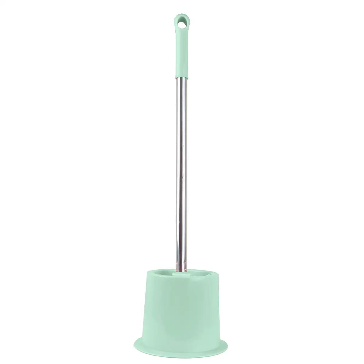 Cepillo con Base para Baño, Color Verde Pastel
